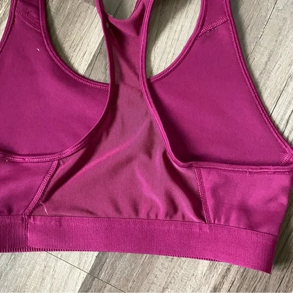 adidas Magenta Sports Bra with Wide Straps and Elastic Support - Picture 5 of 11